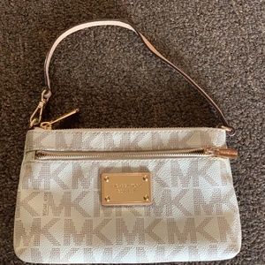 Michael Kors Large Vanilla Wristlet